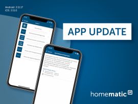 Homematic IP App Version 2.11.0 (iOS) und 2.11.17 (Android) veröffentlicht