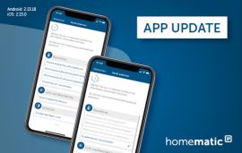 Homematic IP App Update bringt neue Funktionen und eine vereinfachte Geräte-Einrichtung