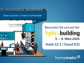 Homematic IP zeigt Smart Home Innovationen auf der Light + Building 2024