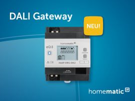 DALI Leuchten werden Teil des Homematic IP Smart Homes