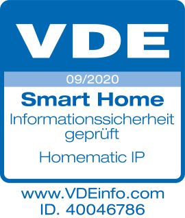 Smart Home rundum sicher: VDE zertifiziert Protokoll-, IT- und Datensicherheit von Homematic IP